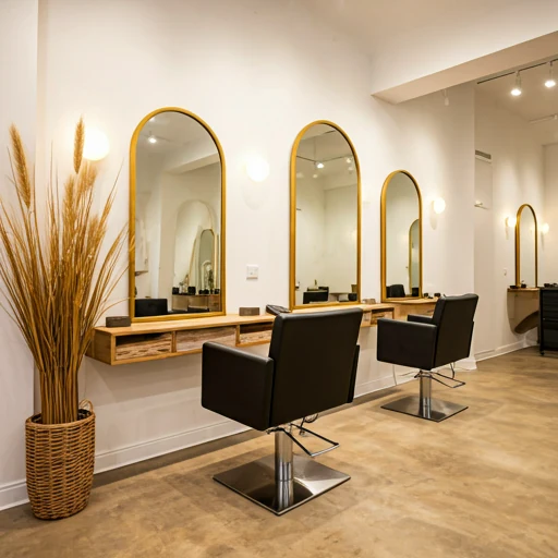 Bright modern salon and spa interior